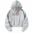 thumbnail image 4 of Sudaderas con capucha informales para mujer, sudadera ligera para el hogar, para viajes XL, 4 of 8
