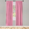 thumbnail image 5 of Ambesonne Pale Pink Window Curtains, Rococo Style Damask, Each 28" W x 63" L, Pink Pale Pink, 5 of 5