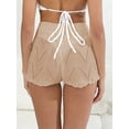 thumbnail image 5 of Women Swimsuit Cover up Crochet Cutout Bikini Bottom Cover up Shorts for Beach Swimsuit Swimwear Summer Clothes, 5 of 6
