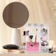 thumbnail image 4 of Organizador de brochas de maquillaje con decoración de perlas, caja de almacenamiento portátil para cosméticos con tapa, 4 of 6