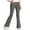 Gray, variant on CheerKidz Children Flared Pants Long Length Ribbed Knit Bottoms Stylish Comfortable Trousers for Kids Girls High Waist Elastic Waist Casual All Season Wear Solid Color Yoga Pants(Red,7-8 Years)