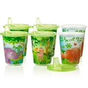 Evenflo Feeding Zoo Friends Convenience Hard Spout Sippy Cup - 10oz, Green, 6ct