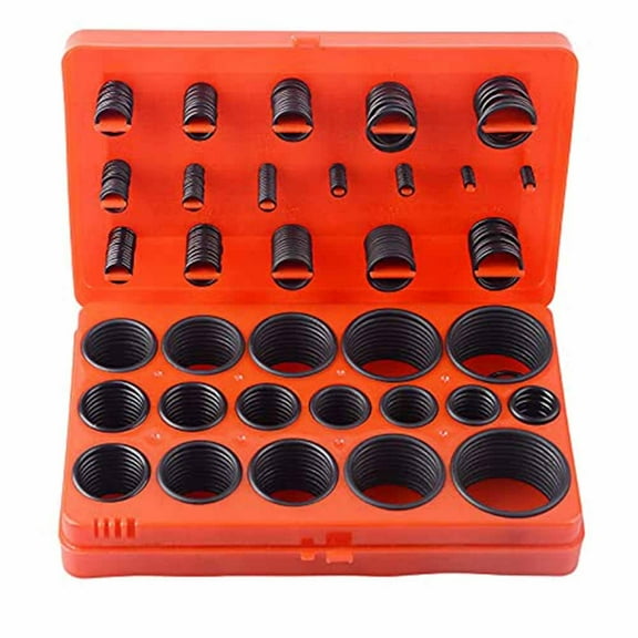 Fule 419pcs Nitrile Rubber O Ring Assortment Kit, Metric Oring Kit Size Ø3-Ø50mm