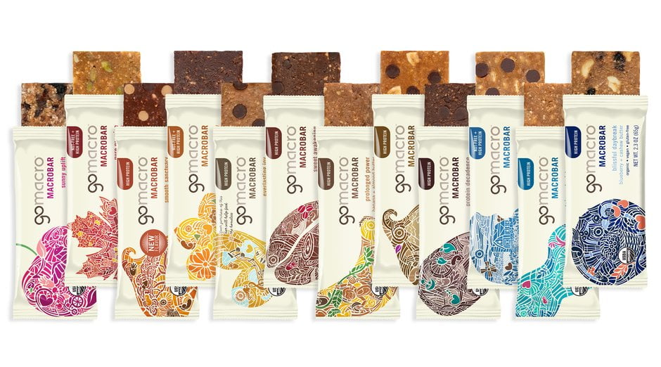 GOMACRO protein energy bar 2 OZ ( Pack of 12 bars variety )