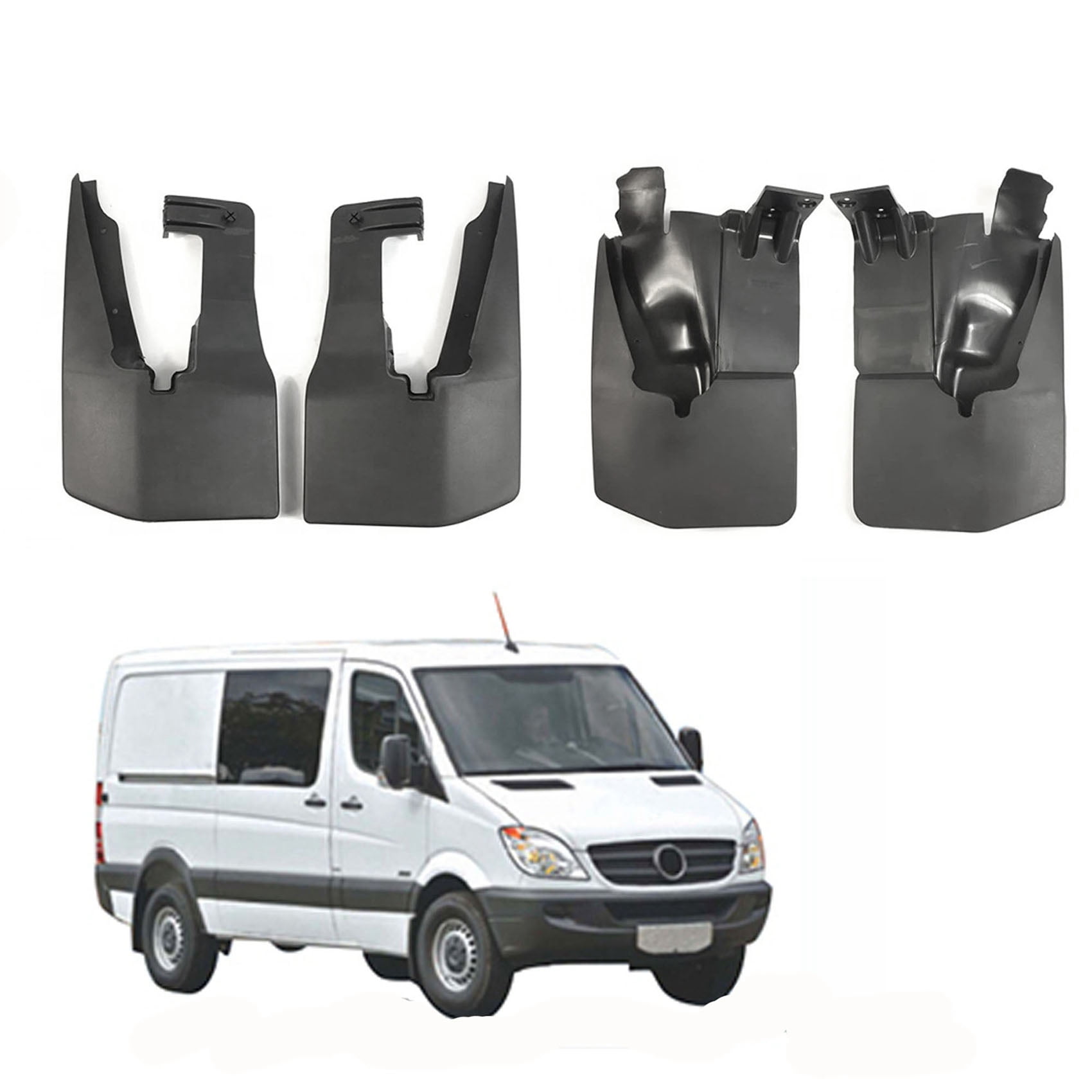 Wide Mudguards Mud Flaps Splash Guards Mudflaps For Mercedes Benz ...