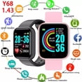 thumbnail image 2 of y68 d20 smart watch hombres fitness mujeres relojes monitor pulsera electrónica regalo para Gao Jiahui unisex, 2 of 2