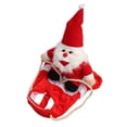 thumbnail image 4 of Abrigo navideño para perros, disfraz cálido y elegante de felpa para mascotas de Papá Noel, para perros pequeños, medianos y grandes, gatos S, 4 of 12