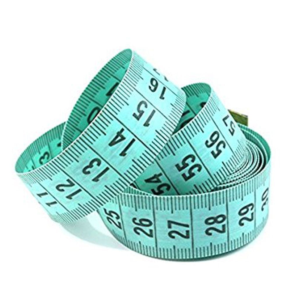 White Body Measuring Ruler Sewing Tailor Tape Measure Soft Flat 60" /150cm 2pcs 