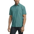 thumbnail image 2 of Van Heusen Air Mens Harbor Blue Short Sleeve Button-Up Shirt Medium 15-15.5, 2 of 6