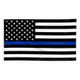 thumbnail image 2 of 2 FLAGS Thin Blue Line USA Flag From TEXAS 3x5 ft Support Police Back The Blue, 2 of 2