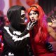 thumbnail image 4 of 1 juego de guantes de esqueleto y máscara de calavera Huesos de medio fantasma Guantes negros de huesos de esqueleto para fiesta de disfraces de baile de Halloween para adultos, 4 of 5