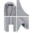 thumbnail image 6 of DARING DIVA Men's Sleeveless Open Front Asymmetric Hem Cardigan Vest 34 Gray, 6 of 7