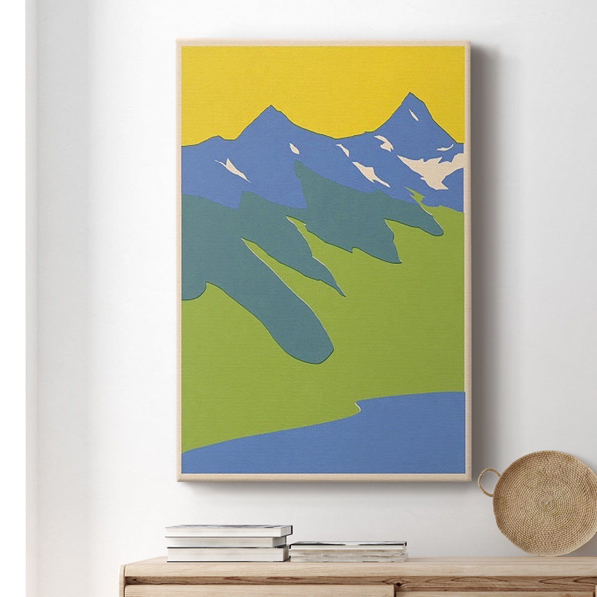 Bright Glacial Lake II Premium Gallery Wrapped Canvas - Ready to Hang