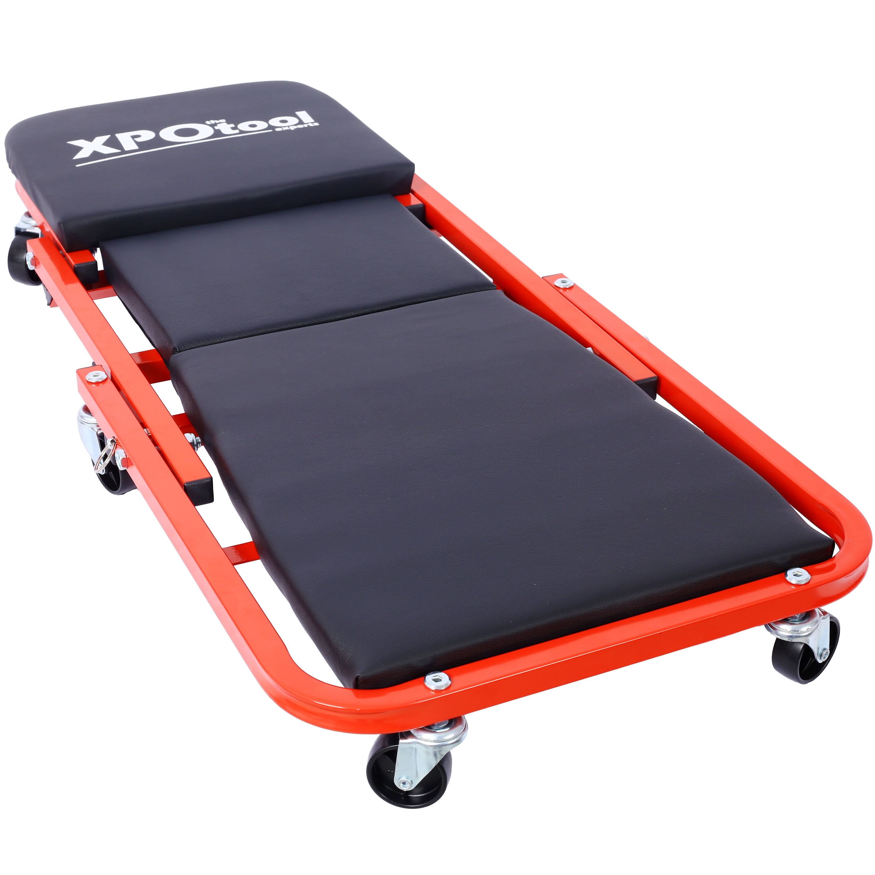 , Mechanic Creeper, Garage Gift, 36" Z Creeper Seat, 2 in 1 Mechanic Gifts, 300 lbs Capacity, Low Profile Creeper with 6 pcs Wheels in Garage/Shop for Fathers Day Tool Gift ,red color, Red ,Steel ,