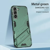 Samsung Galaxy S22 Case with Invisible Stand, Dteck Hybrid Rugged Shockproof Armor Shield Hard Cover with Built-in Kickstand for Samsung Galaxy S22 6.1 inch 2022,Green
