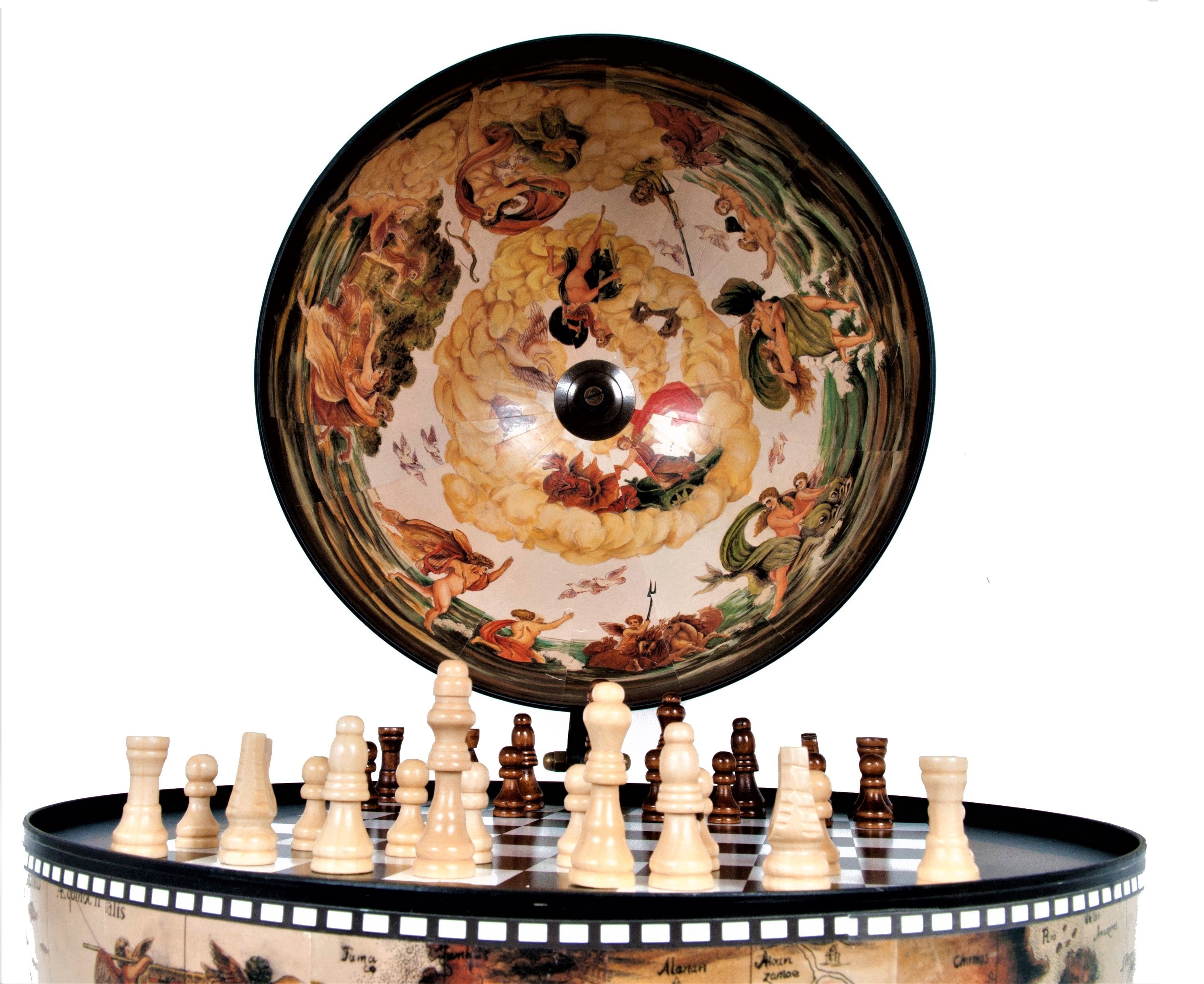White Globe 13 Inches With Chess Holder Walmart Com Walmart Com