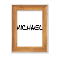 thumbnail image 1 of Special Handwriting English Name MICHAEL Desktop Wooden Photo Frame Display Picture Art Painting Multiple Sets, 1 of 3