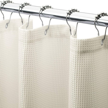 Waffle Shower Curtain Heavy Duty, Do Shower Curtains Come Longer Than 72 Inches