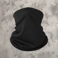 thumbnail image 5 of Solid Summer Neck Gaiter for Unisex Sun Protection Ice Silk Cooling Face Mask Neck Scarf Thin Breathable Bandana for Cycling Fishing 1 PC Black One Size, 5 of 5