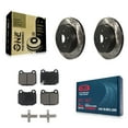 thumbnail image 1 of Transit Auto Rear Coated Drilled Slotted Disc Brake Rotors and Ceramic Pads Kit for Car Subaru Impreza WRX STI KDC-100806, 1 of 11