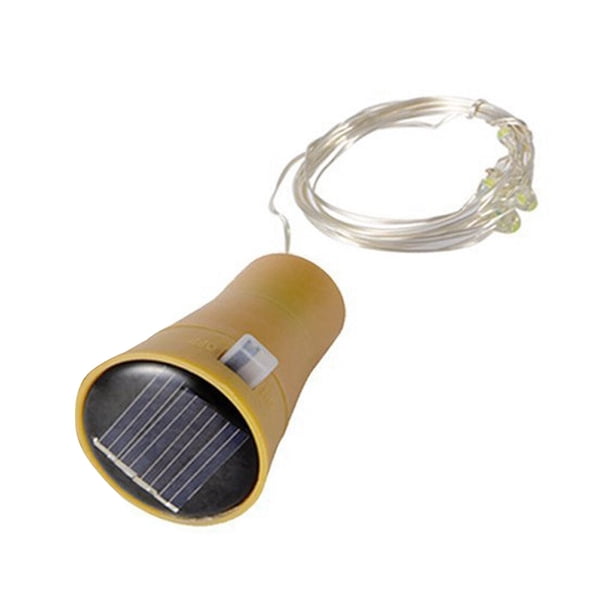 Luces solares para botellas de vino Cateissary cadena 20LED Amarillo reflectante