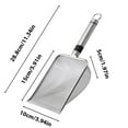 thumbnail image 3 of Stainless Steel Cat Litter Scoop | Fine Mesh Sifter Small Hole Shovel | Durable 3.8mm Filtration, Ergonomic Handle, Easy Sand & Feces Cleanup | Rustproof, Saves Time, Hangable | 10cm Wide, 1 Pc, 3 of 7