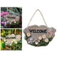 thumbnail image 5 of Letrero de bienvenida de resina para puerta colgante, placa para puerta de porche, adorno decorativo para jardín A con pala, 5 of 9