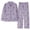 Purple, variant on zaveiop Womens Cotton Gauze Pajama Set Floral Print 2 Piece Pj Set Long Sleeve Fall Sleepwear Cute Pj Sets (Green, M)