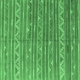 thumbnail image 1 of Ahgly Company Indoor Square Southwestern Emerald Green Country Area Rugs, 4' Square, 1 of 4