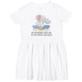 thumbnail image 3 of Inktastic My Grandma Loves Me to the Moon and Back Elephants in Clouds Girls Toddler Dress, 3 of 5