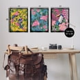 thumbnail image 4 of Stupell Industries Tropical Birds & Botanicals Animals Painting Black Floater Framed Canvas Art Print Wall Art, 17 x 25, Set of 3, 4 of 10