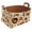 Multicolor 2, variant on Thanksgiving Print Storage Basket Collapsible Storage Bin, PU Foldable Basket Convenient Box Storage Organizer with Handles for Shelves Office Bedroom Closet Nursery Toys Laundry