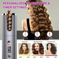 thumbnail image 3 of Rechargeable curling iron, electric perm, thermal conductivity material is tourmaline ceramic - gray, 3 of 6