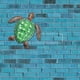 thumbnail image 4 of Decoración de pared con forma de tortuga marina, arte mural de metal - Adorno de pared para amantes de la naturaleza Vert, 4 of 7