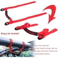 thumbnail image 3 of 4 manijas de agarre con barra antivuelco, mango rojo para Jeep Wrangler YJ TJ JK JKU JL JLU Sports Sahara Freedom Rubicon X y Unlimited 1955-2021 2022, 3 of 5