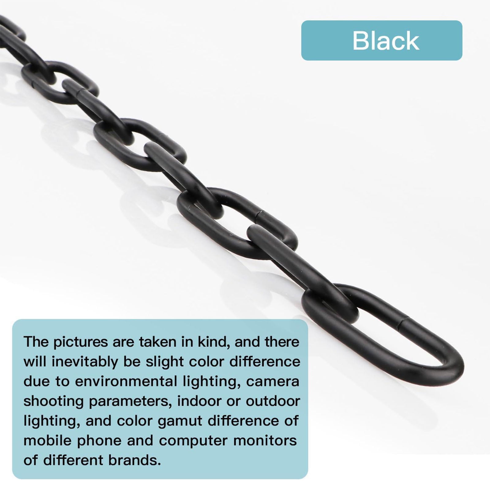 6 Feet Lighting Chain with Connection Locks Metal Pendant Chandelier Chain for Light Fixture, Swag Lamp