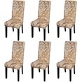 thumbnail image 1 of Dining Chair Cover Set of 6 Stretch Dining Chair Slipcovers Removable Washable Chair Protector Seat Covers for Dining Room Home Wedding Banquet Party Hotel (Printed 01), 1 of 8