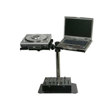 Odyssey Gear Stand - Odyssey Cases LUNISPDB New Dual Universal L-Evation Laptop & DJ Audio Gear Stand
