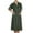 Army Green, variant on YABCSAZ Nurse Dress for Women's Button Down Lapel Short Sleeve Scrub Uniforms with Pockets Lightweight Scrubs Workwear Spa Salons Staff Solid Housekeeping Hospital Nurse Scrub Coat Uniform Dress