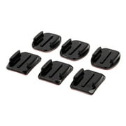 Ultimaxx 3 Flat Mounts and 3 Curved Mounts with 3m Double Sided Adhesive Pads Use with Helmet, Bike, Board, Carfor For All GoPro Cameras
