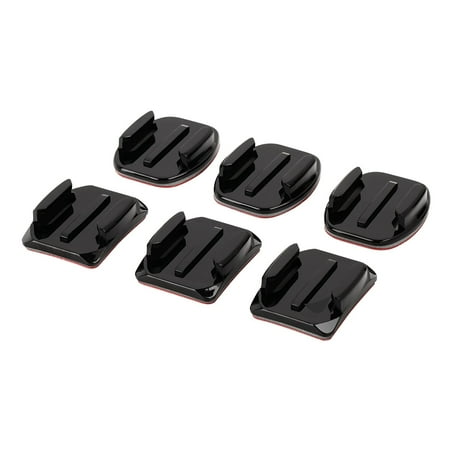 Ultimaxx Camera Mount Set with 3 Flat & 3 Curved Mounts for GoPro Cameras Multipack
