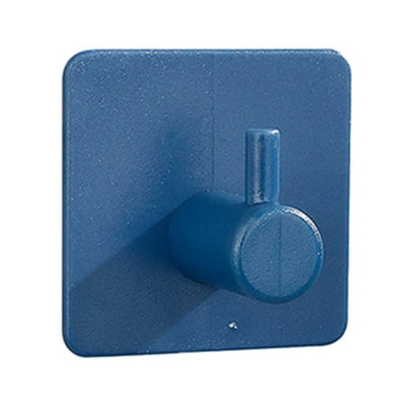 

Plastic Self Adhesive Wall Coat Rack Key Holder Rack Towel Hooks Clothes Blue