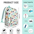 thumbnail image 2 of Cute Pet Cat Lover Backpack – Cartoon Paw Print Design Daypack for Daily Travel, School, and Outdoor Use, 2 of 4
