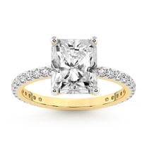 5 Carat IGI Certified Radiant Shape Lab Grown Diamond Engagement Ring | 14K Yellow Gold |Emily Eternity Diamond Ring | FG-VS1-VS2 Quality Friendly Diamonds