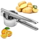 thumbnail image 2 of Stainless Steel Potato Ricer Spaetzle Press Spaghetti Ice Cream Press With 3 Hole Inserts, 2 of 5