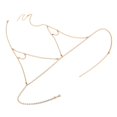 thumbnail image 1 of Clásico Crystal Rhinestone Bi Cadena Arnés Collar Crossover Body Zulema Cadena del cuerpo del sujetador, 1 of 7