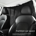 thumbnail image 2 of Cortina divisoria delantera y trasera, suministros para coche, cortina divisoria media interior para coche de negocios, aire acondicionado, cortina de privacidad para coche, 2 of 3