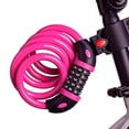 thumbnail image 1 of Cable de candado para bicicleta, candado de cable de bicicleta en espiral con combinación reiniciable de 5 dígitos, candado de cable de bicicleta para bicicleta al aire libre oso de fresa  Juguete, 1 of 3