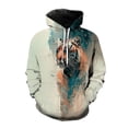 thumbnail image 5 of Sudadera con estampado de tigre para hombre, nueva moda 2023, sudadera holgada con bolsillo y estampado 3D, sudadera de manga larga, ropa para hombre, 5 of 5