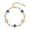 Blue, variant on Clover Bracelet for Women Dainty 14K Gold Plated CZ Pendant Bracelets Green Four Leaf Clover Pendant Bracelet Lucky Gold Charm Bracelets Lucky Birthday Gift for Her St. Patrick's Day Gifts